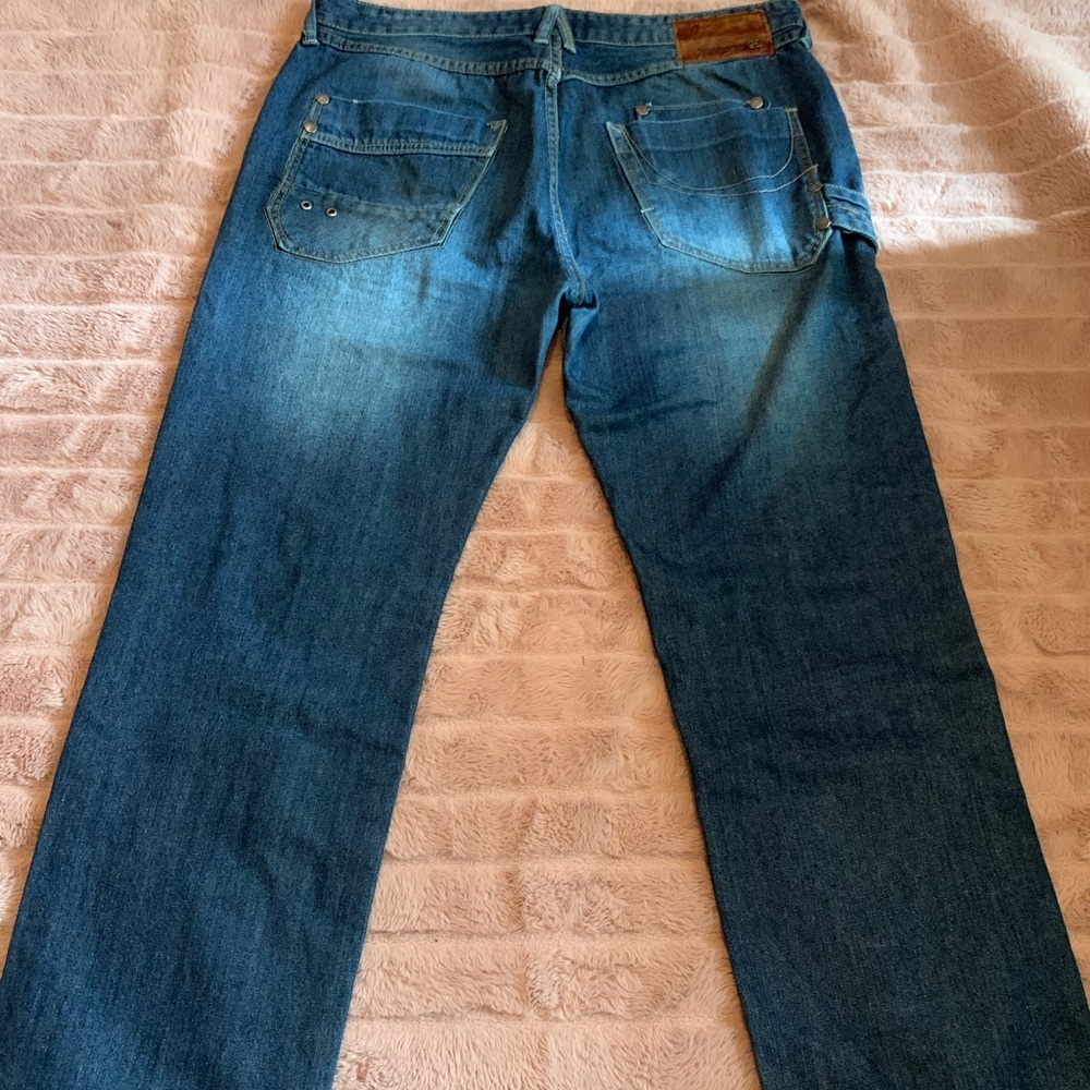 Navy blue eckounltd straight fit size w36